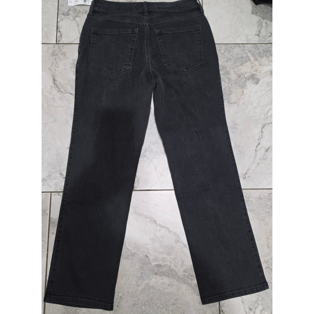 Hollister High-Rise Straight Leg Jeans Faded Black W28 Short 6S New With Tags